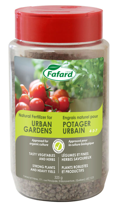 FAFARD URBAN GARDENS FERTILIZER (NATURAL) - VEGETABLE GARDEN AND VEGGIE POTS - Springbank Greenhouses